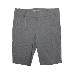 DALIA Bermuda Stretch Black White Shorts | 2